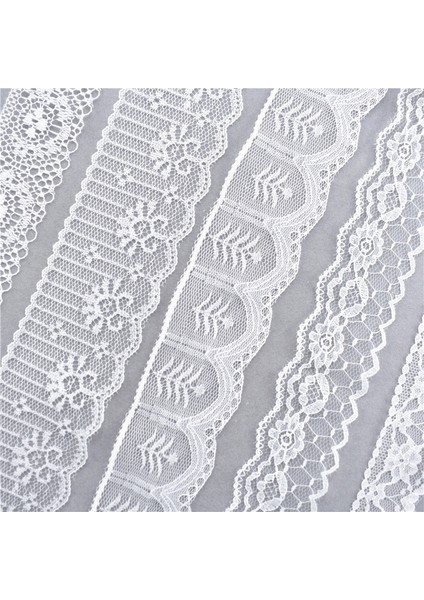 7-Genişlik 6.7cm Stili 10 Yards Diğer 38 Çeşit Renk Beyaz Dantel Şerit Geniş Fransız Afrika Dantel Kumaş Dıy Craftsweddinglace Kurdele Hediye Sarma (Yurt Dışından)