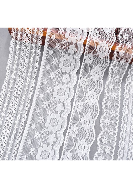 7-Genişlik 6.7cm Stili 10 Yards Diğer 38 Çeşit Renk Beyaz Dantel Şerit Geniş Fransız Afrika Dantel Kumaş Dıy Craftsweddinglace Kurdele Hediye Sarma (Yurt Dışından)