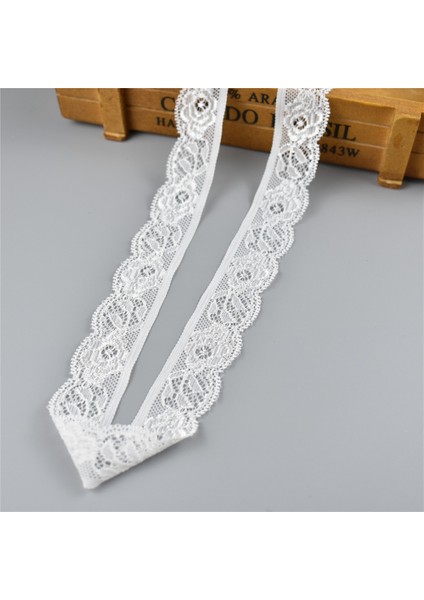 No 14 5cm 2 Inç Stili 5 Yardlot Yüksek Li Elastik Beyaz Dantel Şerit Iç Çamaşırı Trim Fransız Afrika Dantel Kumaş Dantel Süslemeler Dikiş Işlemeli (Yurt Dışından)