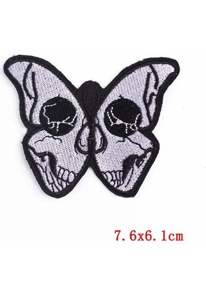 PE4792CT Stili Siyah Hippi Punk Giyim Için Işlemeli Yamalar Demir On Metal Kaya Yamaları Aplike Giysiler Için Ceketler Çıkartmalar Rozeti Diker (Yurt Dışından) modelleri