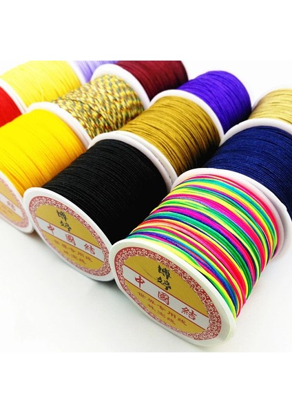 Açık Mor Tarzı 10 Yardslot Naylon Kordon Ipliği Bilezik Örgülü Dize Dıy Püsküller Boncuk ve El Sanatları Yapımı Çin Düğüm Kordonu (Yurt Dışından) fiyatları