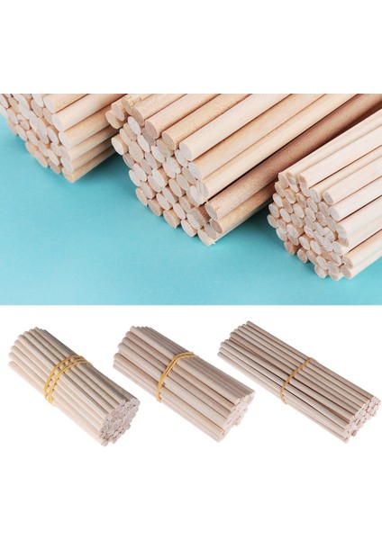 50PCR-150X5MM Stili E Yuvarlak Ahşap Çubuklar Sayma Çubukları Dıy El Sanatları Için Premium Ahşap Dübel Yapı Modeli Ağaç Işleme Eğitici Oyuncaklar (Yurt Dışından) fırsatları