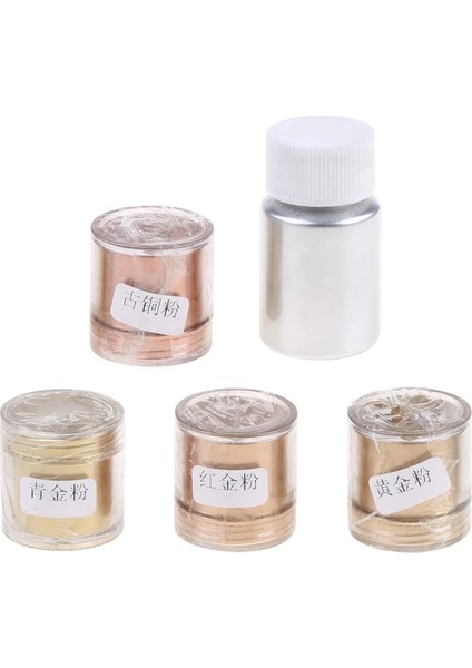No.8 Stili 5 Renk Dıy Mermer Metalik Pigment Reçine Toz Kiti Epoksi Reçine Renklendirici Zanaat Kristal Kalıp Sabun Yapımı (Yurt Dışından)