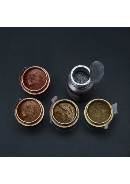 No.8 Stili 5 Renk Dıy Mermer Metalik Pigment Reçine Toz Kiti Epoksi Reçine Renklendirici Zanaat Kristal Kalıp Sabun Yapımı (Yurt Dışından)