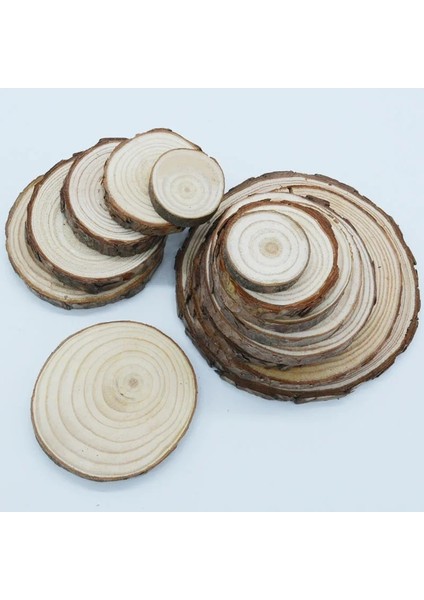 5-6cm Tarzı Çoklu Boyut Doğal Bitmemiş Yuvarlak Ahşap Dilimleri Daireler Dıy Craft Için Woode Düğün Doğum Günü Partisi Boyama Dekorasyon (Yurt Dışından) indirimleri
