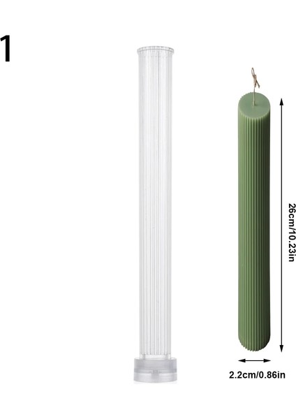 No.1 Tarzı Mum Yapımı Için Mum Kalıbı Uzun Çubuk Akrilik Mum Kalıbı Sert Plastik Ince Çubuk Kalıp Mum Kalıbı Dıy Craft Kil Araçları Yapımı (Yurt Dışından)