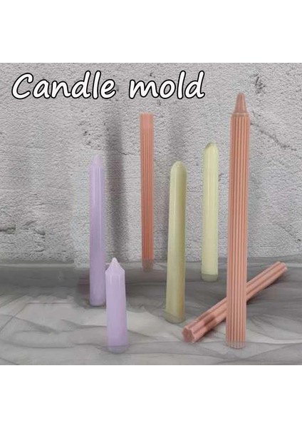 No.1 Tarzı Mum Yapımı Için Mum Kalıbı Uzun Çubuk Akrilik Mum Kalıbı Sert Plastik Ince Çubuk Kalıp Mum Kalıbı Dıy Craft Kil Araçları Yapımı (Yurt Dışından)