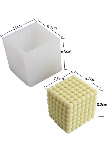 C7 Stili Yenı Büyük Geometrik Küp Mum Kalıbı Dıy Piramit Rubik Soya Balmumu Mum Kalıpları El Yapımı Kek Pişirme Araçları Sabun Formu Zanaat Aroma Kalıp (Yurt Dışından)