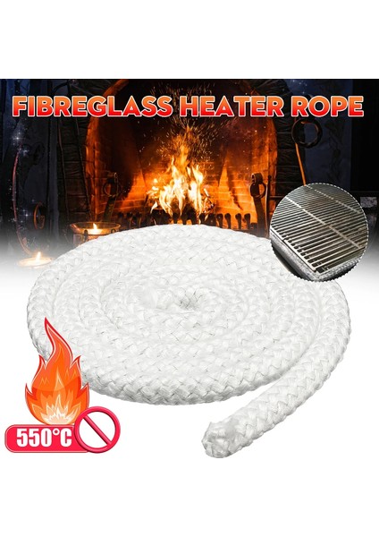 Odun Sobası Isıtıcı Kapı Contası Conta Halat Yerli Ticari Isıtıcılar Fırınlar Beyaz Için Yüksek Yoğunluklu Fiberglas Halat (Yurt Dışından)