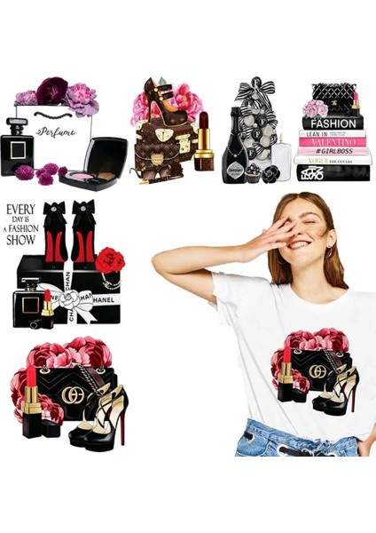 X-006-2-2-2 Stili Moda Kraliçesi Giysiler Için Yamalar A-Seviye Yıkanabilir Kadın T-Shirt Isı Transferi Termal Etiket Kişilik Aplike Üzerinde Demir (Yurt Dışından) fiyatları