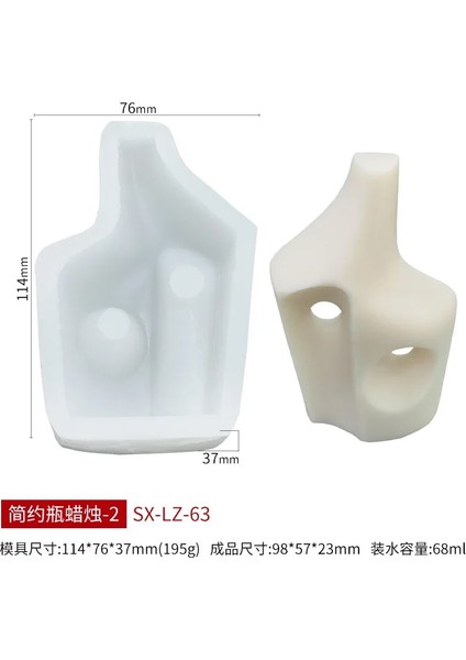 Kalıp-2 Tarzı 2021 Yeni Silikon Mum Kalıbı Dıy Kokulu Mum Silikon Kalıp Geometrik Şişe Mum Kalıbı Alçı Zanaat Dekorasyon Kalıp Kalıpları (Yurt Dışından)