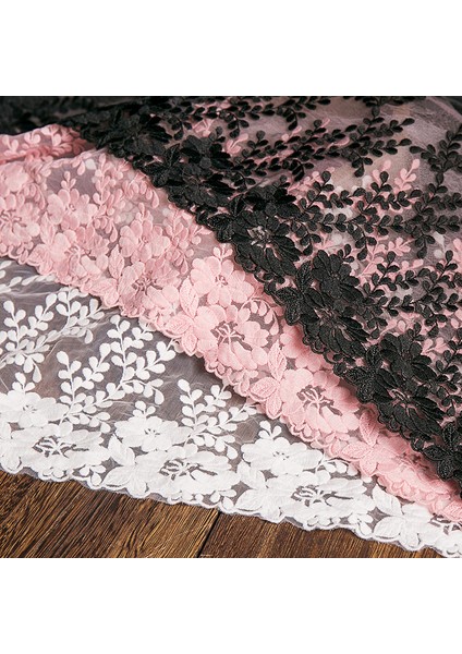 22CM Genişliğinde Stil 1 Yard Beyaz Dantel Kumaş Genişliği Pamuk Işlemeli Dikiş Malzemeleri Şerit Dantel Trim Elbise Dıy Konfeksiyon Perdeleri Aksesuarları (Yurt Dışından)