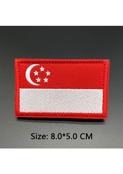 A09-40 Stili Ülke Bayrağı Işlemeli Velcro Yama Rusya Ispanya Türkiye Fransa Ab Taktik Askeri Yamalar Ordu Sırt Çantası Kumaş Dekorasyon (Yurt Dışından)