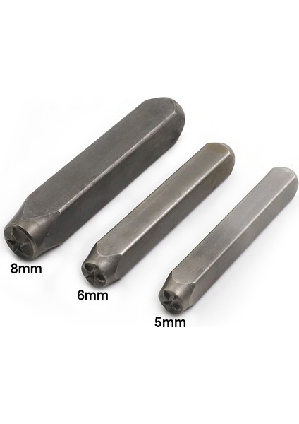 5mm Tarzı Dıy Deri Damga Aracı Yıldız Şekli Mühür Aracı Çelik Numarası Kelime Yumruk Pentagram Mühür Oyma Damgalama Katı Metal Aracı (Yurt Dışından) fırsatları