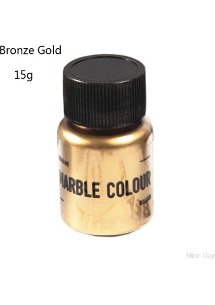 Bn Tarzı 15G Ayna Metal Doku Inci Tozu Epoksi Reçine Renklendirici Glitter Mermer Metalik Pigment Reçine Boya Takı Yapımı Sabun Yapımı (Yurt Dışından)