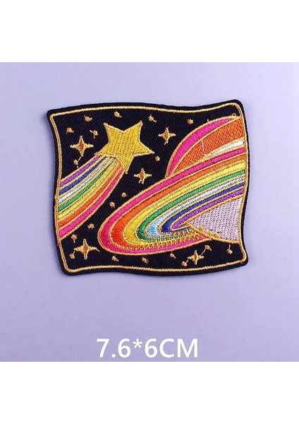 PE5406CT Stili Uzay Ufo Hastalar Yabancılar Yama Giyim Için Işlemeli Yamalar Parches Alien Çizgili Rozetler Giysiler Için Demir On Yamalar (Yurt Dışından) indirimleri
