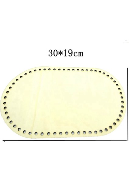 30X19CM 1 Adet Tarzı cm Doğal Ahşap Süs Dıy Dokuma Çanta Alt Aksesuarlar El Yapımı Çanta Köpeğin Yatak Evi Beşik Yuva Dıy Craft (Yurt Dışından)