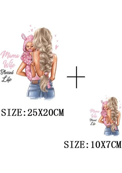 D-011-2 Stili Rus Anne ve Baba Giyim Için Yamalar Dıy T-Shirt Yamalar Isı Transferleri Üzerinde Demir Kızı ve Oğul Giysiler Üzerinde Termal Etiket (Yurt Dışından)