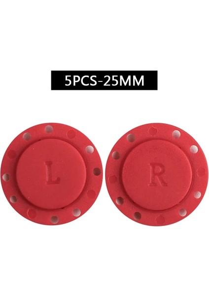 Kırmızı -5 ADET-25MM Tarzı 5 Takım Yüksek Dereceli Görünmez Plastik Mıknatıs Düğme Toka Giyim Dekorasyon Işi Dikiş Seti Dıy Karalama Defteri Giyim El Sanatları (Yurt Dışından)