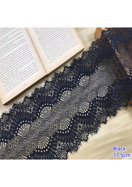 Siyah4 Tarzı (2mlot)Spandex Dantel Trim Elastik Şerit Dantel Dikiş El Sanatları Malzeme Dantel Aksesuarları Kumaş Elastik Dantel Trim (Yurt Dışından)