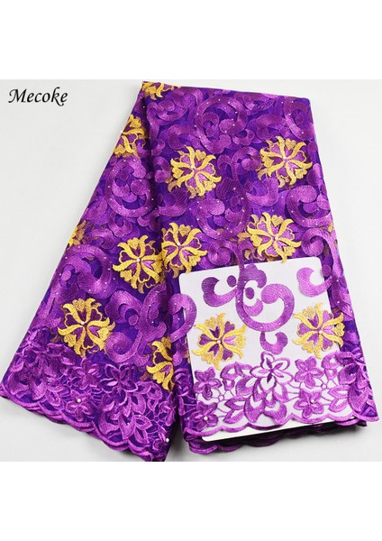 Şeftali Tarzı 2,5 Yarda Mecoke Afrika Fransız Dantel Kumaş Yüksek Li Nijerya Fransız Net Afrika Dantel Fabr Yeşil Gipür Dantel Kumaş Kadınlar Için (Yurt Dışından) fırsatları