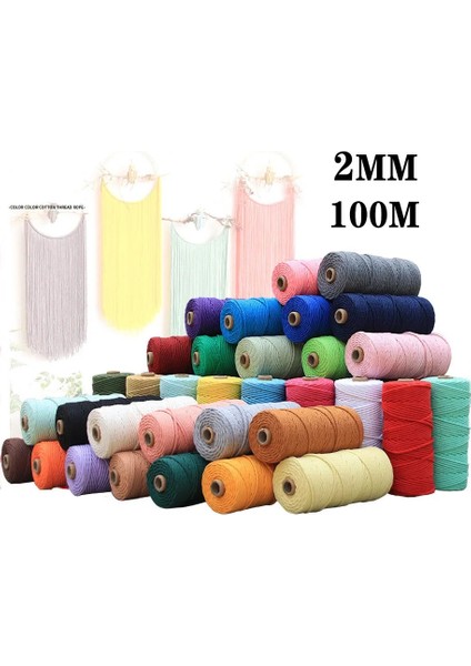 A08 Kırmızı Siyah Stil Acrame Kordon Halat Iplik Sicim Dikiş Dıy Pamuk Halat Dize Şerit El Sanatları Düğün Noel Ev Tekstili Dekor (Yurt Dışından) fırsatları