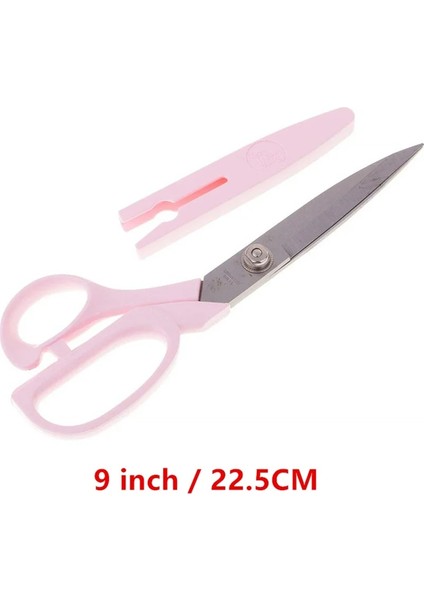 9 Inç-22.5cm Pembe Tarzı Kapaklı Profesyonel Yüksek Karbon Paslanmaz Çelik Dikiş Veya Terzilik Veya Terzilik Kumaş Makası El Sanatları Iplik Kesici (Yurt Dışından)