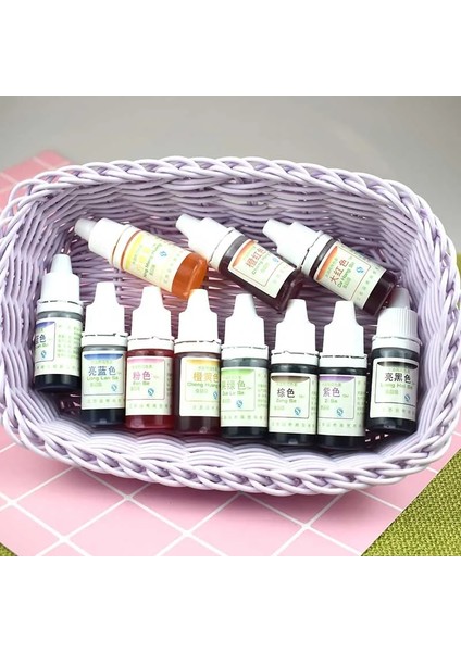 Açık Yeşil Tarzı Sıcak Boyama Pigment Balçık Kristal Çamur Uv Reçine Boyama Su Yağı Çift Kullanımlı Pigment Dıy Craft NDS66 (Yurt Dışından)