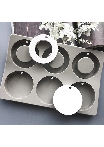 No.4 Tarzı Dıy Silikon Kil Aromaterapi Tablet Kalıp Asılı Süsler Balmumu Kalıpları Çiçek Sabunu Kalıp El Sanatları Aksesuarları Sabun Kalıpları (Yurt Dışından) fırsatları