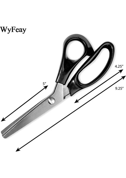 Dalga 3mm Stili 23.5cm Oya Makası Saplı Profesyonel Paslanmaz Çelik Terzilik Dikiş El Sanatları Veya Zig Zag Kumaş Dekoratif Kenar Aracı (Yurt Dışından) fırsatları