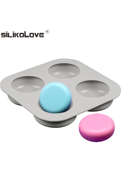 Radom Renk Stili Sılıkelove 4 Kavite Oval Sabun Kalıbı Sabun Yapımı Için Silikon Kalıplar 3D El Yapımı Sabun Formları Sabun Silikon Kalıpları (Yurt Dışından)