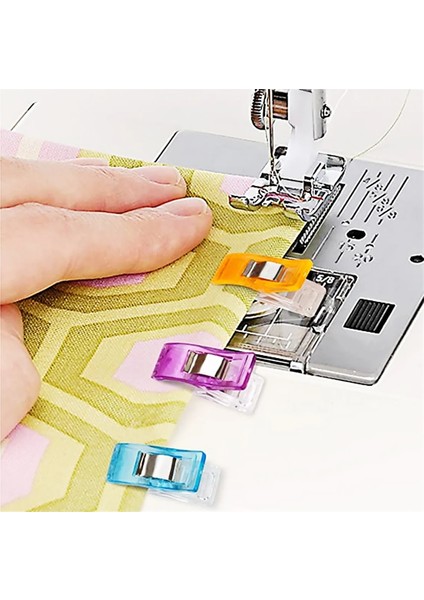 50 Adet Tarzı Çok Renkli Plastik Klipler Kumaş Kelepçeler Konumlandırma Patchwork Hemming Ciltleme Dikiş Araçları Dıy El Sanatları Patchwork Aracı Aksesuarları (Yurt Dışından)