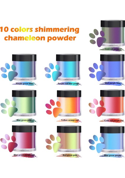 No.5 Tarzı Ayna Bukalemunlar Pigment Sedefli Epoksi Reçine Parıltılı Sihirli Renksiz Toz Reçine Renklendirici Mücevher Uv Regment (Yurt Dışından)