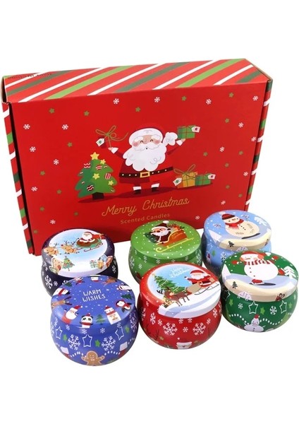No.1 Tarzı Ristmas Metal Teneke Kavanoz Kahve Çay Baharat Şeker Takı Saklama Kutusu Mum Yapma Konteynerler Süsleme Kutuları 4.4 Oz (Yurt Dışından) fiyatları