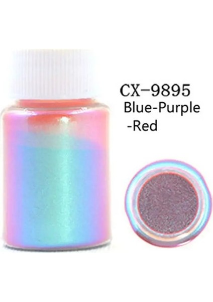NO.9895 Stili Ayna Bukalemunlar Pigment Sedefli Epoksi Reçine Glitter Sihirli Renksiz Toz Reçine Renklendirici Takı Yapımı Araçları (Yurt Dışından)