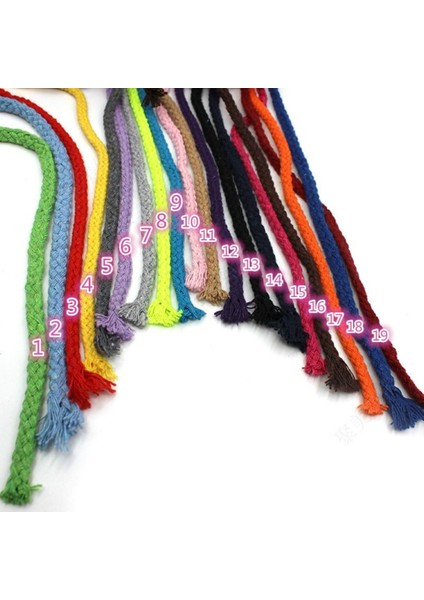 No.13 Tarzı Olorful Pamuk Kordon Doğal Bej Bükülmüş Kordon Halat Craft Makrome Dize Diy Ev Dekoratif Örgülü Malzeme 5mm * 100YARD (Yurt Dışından) indirimleri