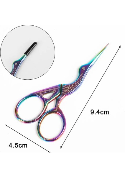 No.5 Tarzı Yüksek Li Dayanıklı Paslanmaz Çelik Vintage Klasik Nakış Ors Nail Art Leylek Vinç Kuş Ors Kesiciler Araçları (Yurt Dışından)