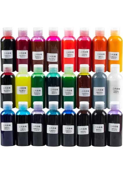 Fg Stili Büyük Şişe 80G Alay Kiti Epoksi Reçine Boyama Boya Pigment Renklendirici Kristal Kalıp Sabun Yapımı (Yurt Dışından)