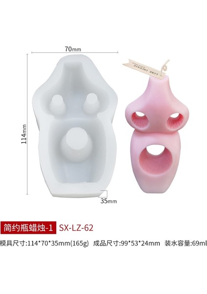 Kalıp-1 Tarzı 2021 Yeni Silikon Mum Kalıbı Dıy Kokulu Mum Silikon Kalıp Geometrik Şişe Mum Kalıbı Alçı Zanaat Dekorasyon Kalıp Kalıpları (Yurt Dışından)