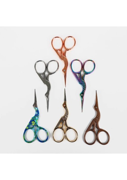 No.5 Tarzı Yüksek Li Dayanıklı Paslanmaz Çelik Vintage Klasik Nakış Ors Nail Art Leylek Vinç Kuş Ors Kesiciler Araçları (Yurt Dışından)