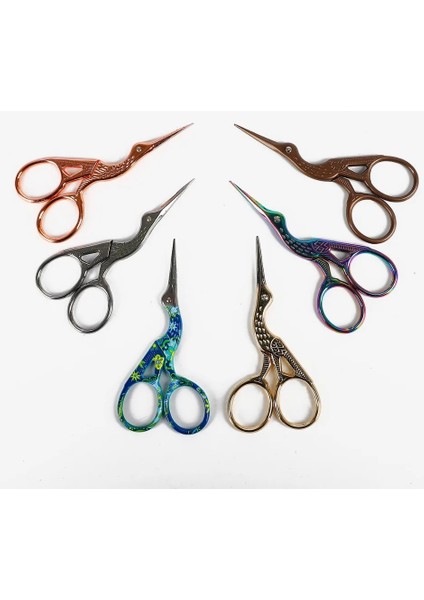 No.5 Tarzı Yüksek Li Dayanıklı Paslanmaz Çelik Vintage Klasik Nakış Ors Nail Art Leylek Vinç Kuş Ors Kesiciler Araçları (Yurt Dışından)