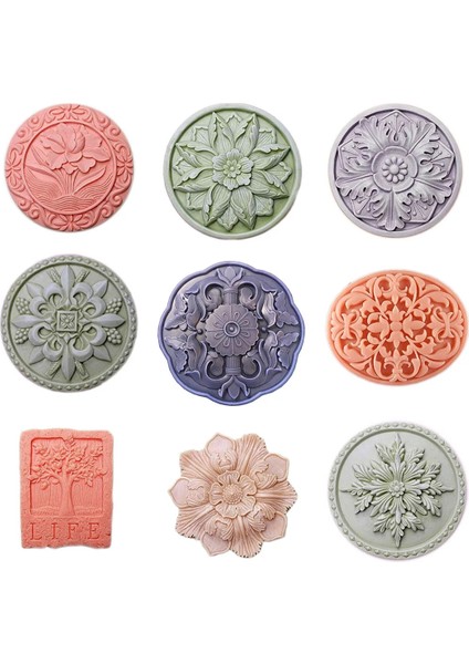 NO.14084 Stili Çiçek Sabunu Silikon Kalıpları Lotus Sabunu Formu Ağaç Sabunu Yapma Malzemeleri Yuvarlak Sabun Kalıbı Dikdörtgen Silikon Kalıp Sabun (Yurt Dışından)