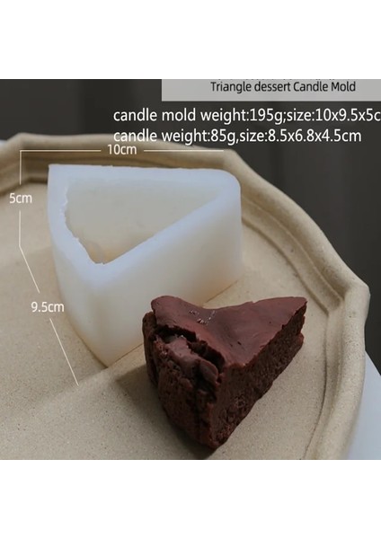 Üçgen Tatlı Tarzı 3D Ins Düzensiz Silikon Mum Kalıbı Aromaterapi Kalıp Dıy El Yapımı Reçine Moule Bougie Glacon Moldes De Silicona Velas Forma (Yurt Dışından)