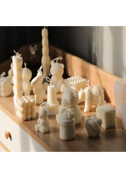 Üçgen Tatlı Tarzı 3D Ins Düzensiz Silikon Mum Kalıbı Aromaterapi Kalıp Dıy El Yapımı Reçine Moule Bougie Glacon Moldes De Silicona Velas Forma (Yurt Dışından) fiyatları