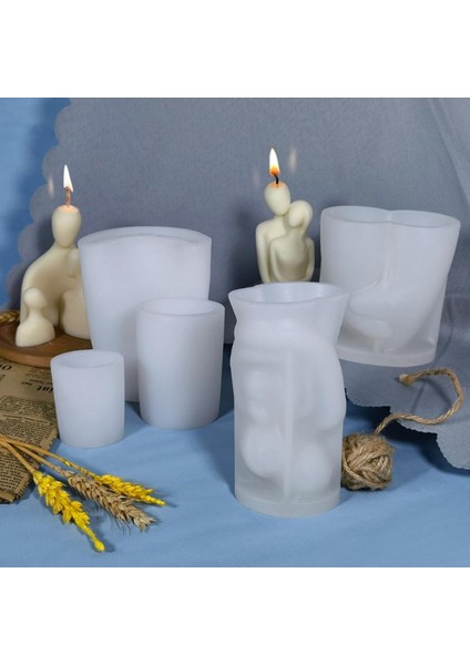 No.4 Tarzı 3D Portre Silikon Mum Kalıp Yaratıcı Aile Çift Kucaklama Epoksi Reçine Kalıp Dıy Kokulu Sabun Kalıp Ev El Sanatları Dekor (Yurt Dışından)