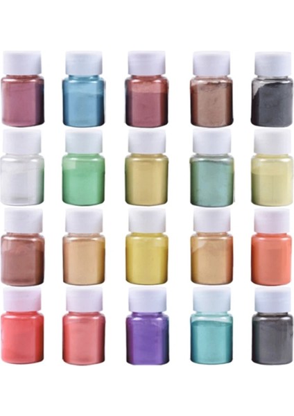 4 Adet-Kırmızı Tarzı 4 Colorsset Aurora Reçine Doğal Mika Tozu Epoksi Reçine Boya Inci Pigment Dıy Takı Yapımı Sabun Mum Yapımı Pigment Kiti (Yurt Dışından)