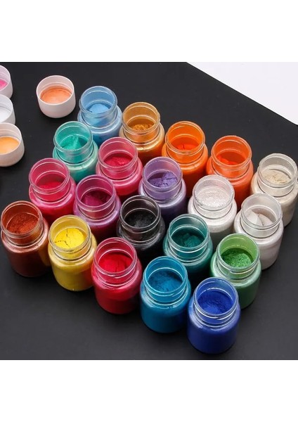 4 Adet-Kırmızı Tarzı 4 Colorsset Aurora Reçine Doğal Mika Tozu Epoksi Reçine Boya Inci Pigment Dıy Takı Yapımı Sabun Mum Yapımı Pigment Kiti (Yurt Dışından)