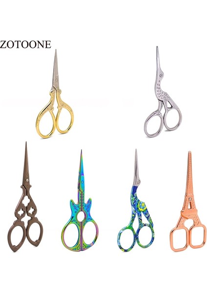 No.13 Tarzı Dikiş Nakış Vintage Ors Craft Altın Zigzag Terzi Ors Kumaş Iplik Kesici Aletler Dikiş El Sanatları Için E (Yurt Dışından)