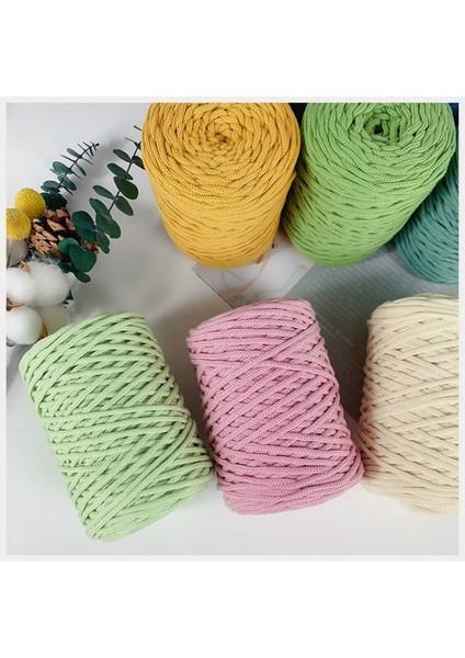 No.2 Tarzı 300G Hollow Örgü Tığ Iplikler Dıy Çanta Çanta Sepeti Için Tıknaz Trapillo Naylon Kordon Polyester Iplik Yuvarlak Halat Hattı Dokuma (Yurt Dışından)