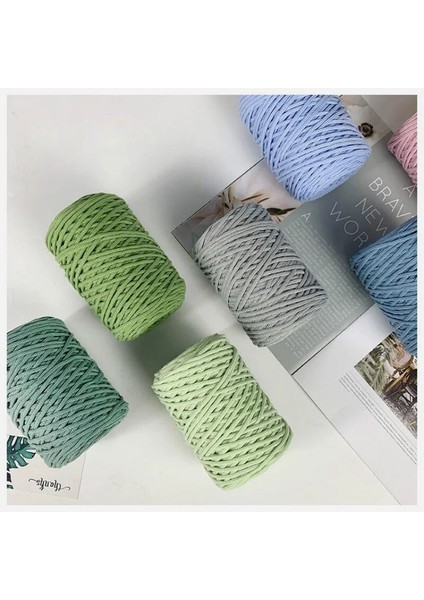 No.2 Tarzı 300G Hollow Örgü Tığ Iplikler Dıy Çanta Çanta Sepeti Için Tıknaz Trapillo Naylon Kordon Polyester Iplik Yuvarlak Halat Hattı Dokuma (Yurt Dışından)